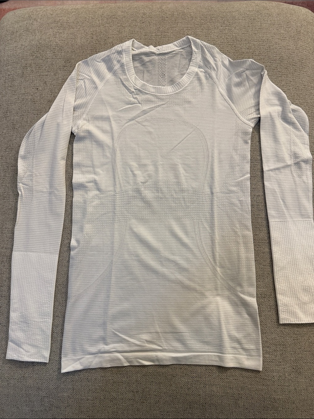Lululemon Women’s White Long-Sleeve Swiftie Performance Shirt